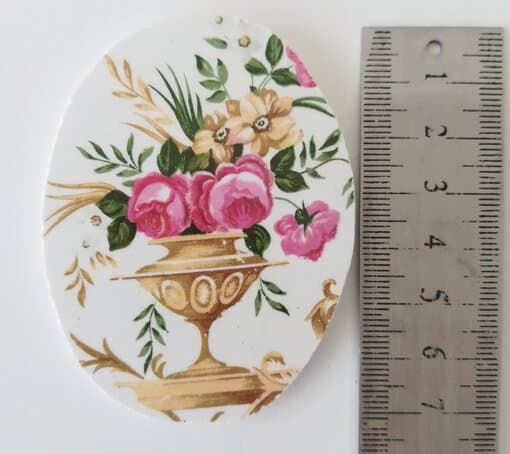 Cabochon en faïence d'assiette pour mosaïque ou fabrication de bijoux – Image 4