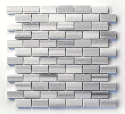 1x2 Zebra Polished Marble Brick