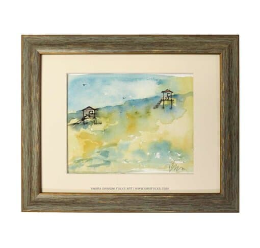 HIGH TIDE-Watercolors ©Yakira Shimoni Fulks—Kira Art and Poetry