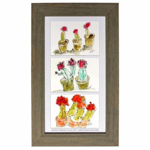 In my Garden-CACTUS-Watercolors ©Yakira Shimoni Fulks—Kira Art and Poetry