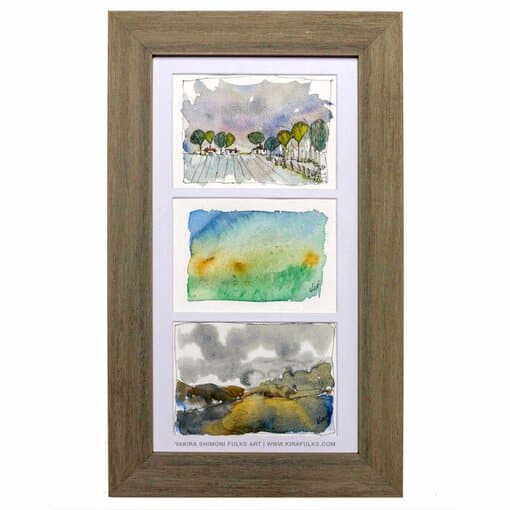 GRAY DAYS-Landscape Watercolors ©Yakira Shimoni Fulks—Kira Art and Poetry