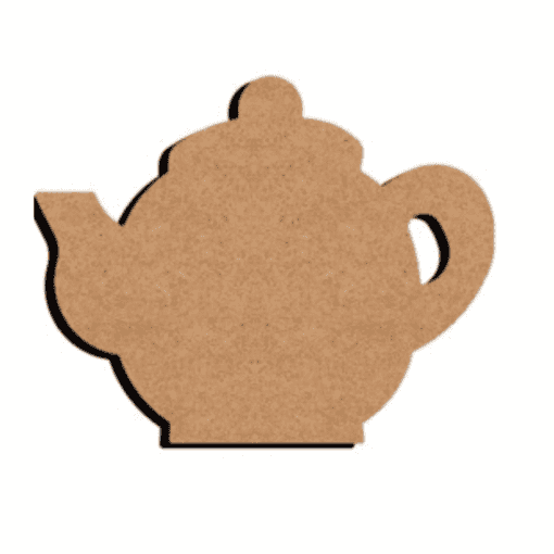 Support en bois à décorer pour mosaïque "Théière" 26cm