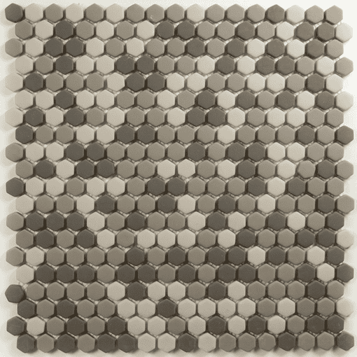 1/2"x1/2" Frost hex gray