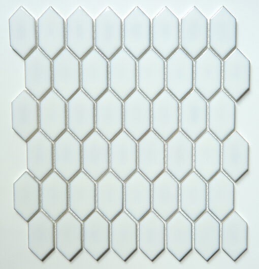 Recycled Glass Mosaic - Elongated Hexagon "Picket" - Image 5