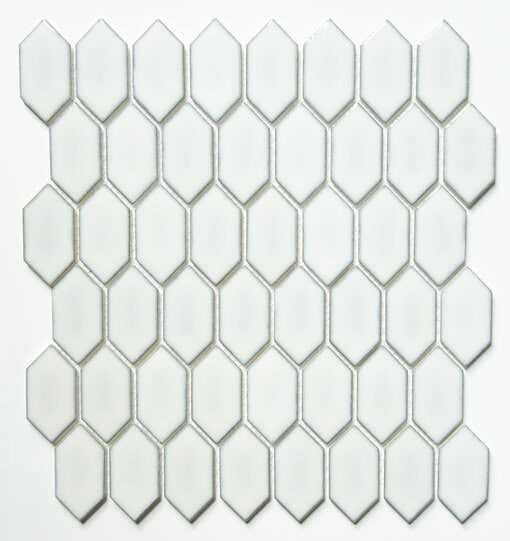Recycled Glass Mosaic - Elongated Hexagon "Picket" - Image 3