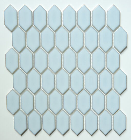 Recycled Glass Mosaic - Elongated Hexagon "Picket" - Image 4