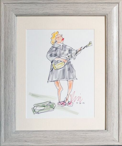 Grooving on a Gray Day — [Framed Print 17x14]