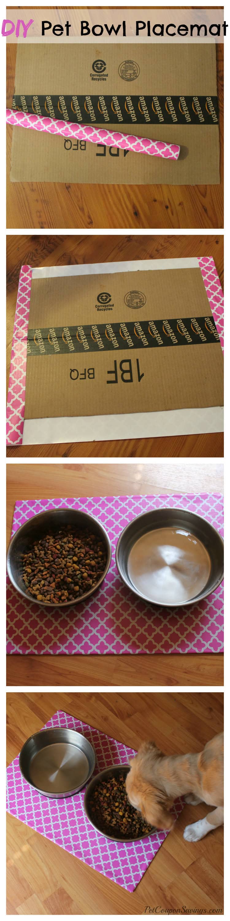 Easy DIY Pet Bowl Placemat