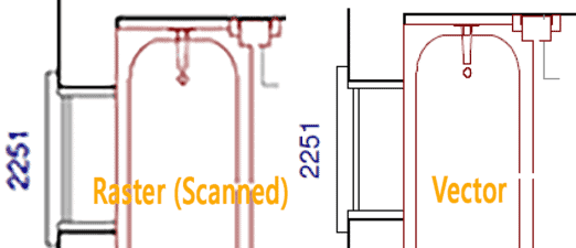 Scanned CAD drawing