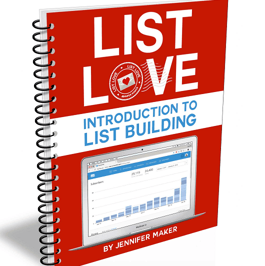 Picture of the List Love course for blogging information