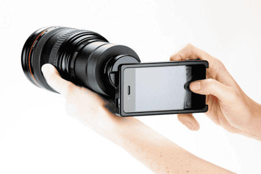 iphone slr lens attachment case for canon or nikon