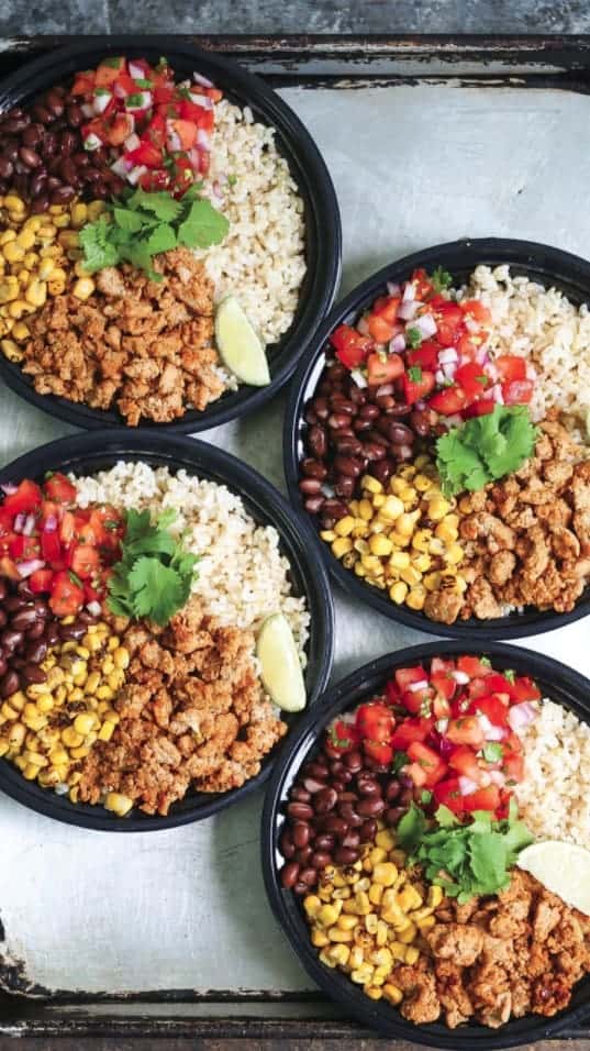 Chicken burrito meal prep ideas