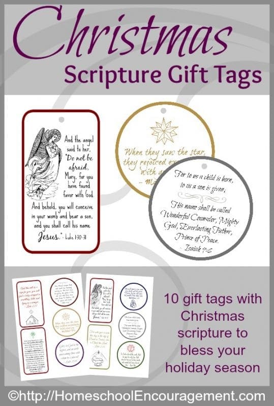 Giving gifts can help us focus on Christ, not only in what we give, but in how we give it. Using gift tags with scripture on them is a sweet way to bless your friends and family this Christmas.