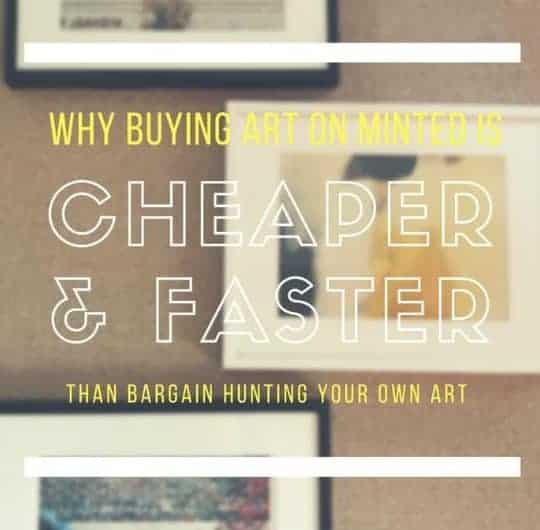 why Minted art is faster and cheaper than bargain hunting art featured image