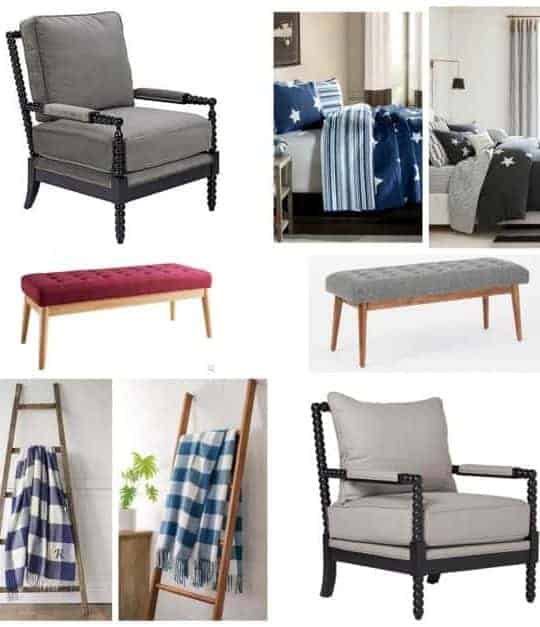 I've picked out four pairs of furniture and decor. Each pair has a higher priced item, and one much much less expensive. Can you tell which is which?
