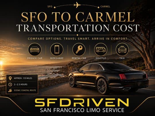 SFO to Carmel Transportation Cost Guide