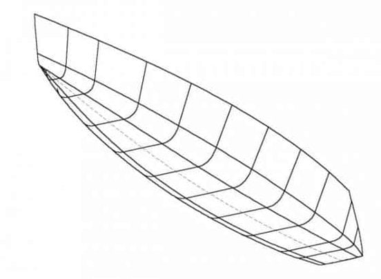 An idea for a plywood keelboat for racing. Shallow draft.Turning a slow boat into a quick raceboat by optimising keel rig and hull. The Orange Boat Project: storerboatplans.com