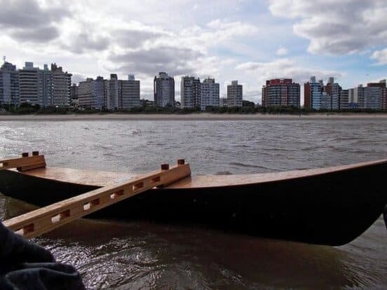 Drop in outriggers for excellent sailing ability or a stable fishing or diving platform. No component weighs more than 10lbs. storerboatplans.com