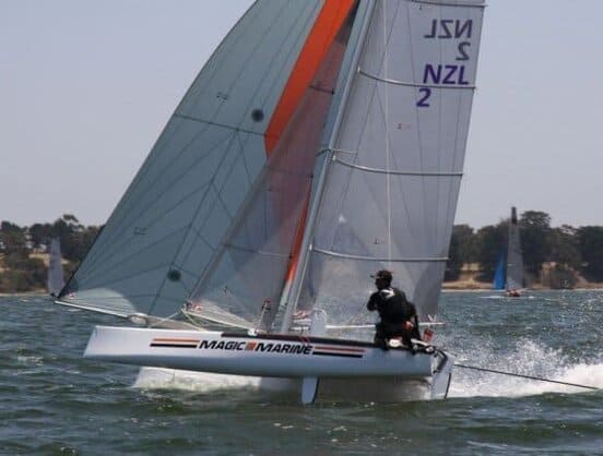 lightweighting wooden performance skiffs and catamarans with Paulownia timber. storerboatplans.com