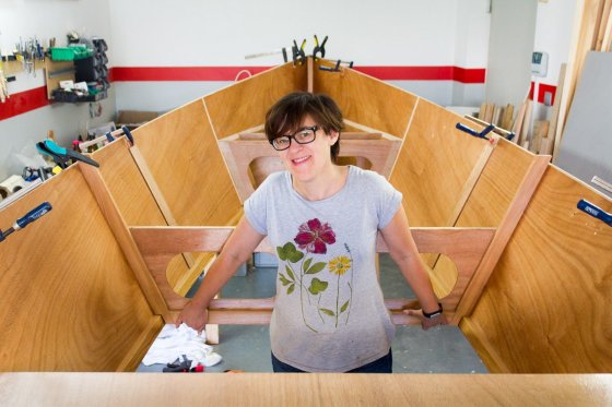 Goat Island Skiff is easy to build sails with one to four adults and is quick and beautiful: storerboatplans.com