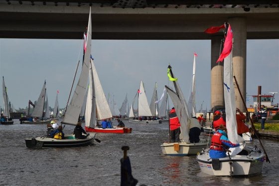 Netherlands BRIO Sail Marathon Goat Island Skiff 2017: storerboatplans.com