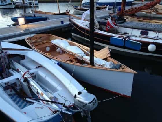 Racing a Goat Island Skiff midweek gave us an idea of a Portsmouth yardstick. storerboatplans.com