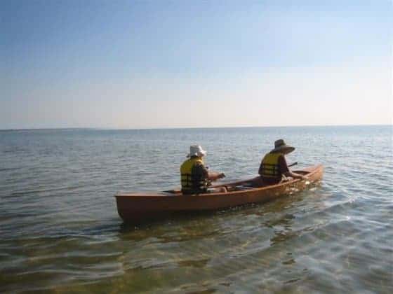 Eureka light ply canoe built by Peter McKenzie, Burrum heads, Hervey Bay, Sunshine Coast Queensland: Storerboatplans.com