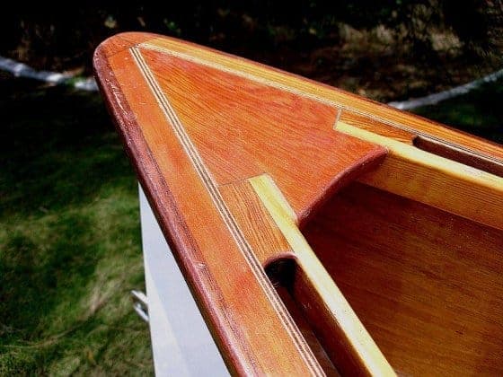 Bow knee detail Peter Hyndman's Goat Island Skiff - storer boat plans