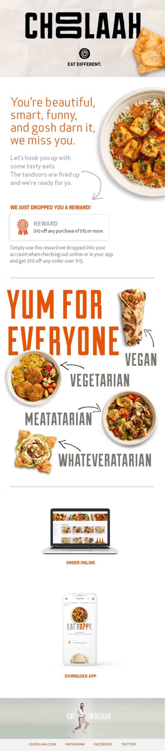 Choolaah "You're beautiful" email