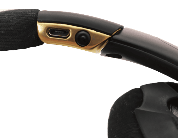 Image shows the Micro USB charging port.
