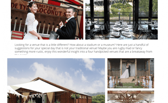ultimate wedding magazine unusual venues