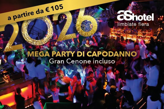AS HOTEL LIMBIATE CAPODANNO 2026 : cenone, festa, DJ set e pernottamento vicino Milano