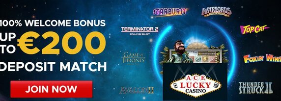 Ace Lucky Casino | 200 free spins & €200 free bonus | review