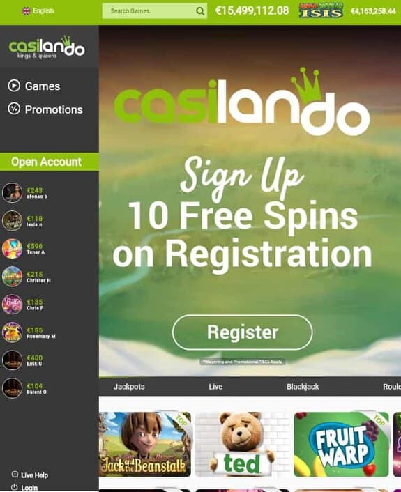 Casilando Casino Review