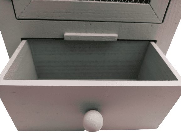 Image shows the egg cup storage drawer.