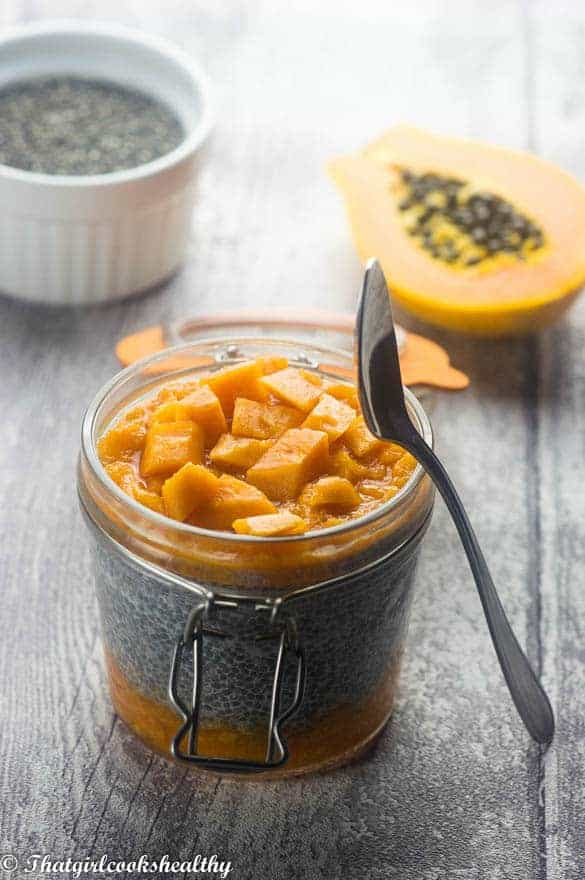 Papaya chia pudding