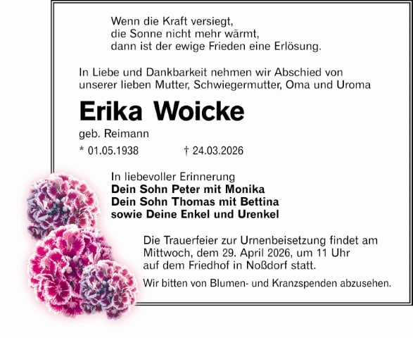 Erika Woicke geb. Reimann