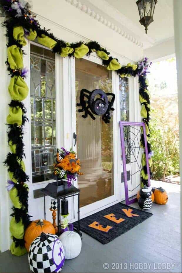 Itsy Bitsy Spider Halloween Porch ideas