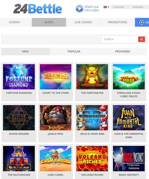 24Bettle Casino Review - 240 free spins and 240 EUR welcome bonus