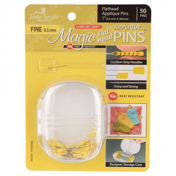 Magic Pins  - Applique - Flathead Fine - 50 pieces