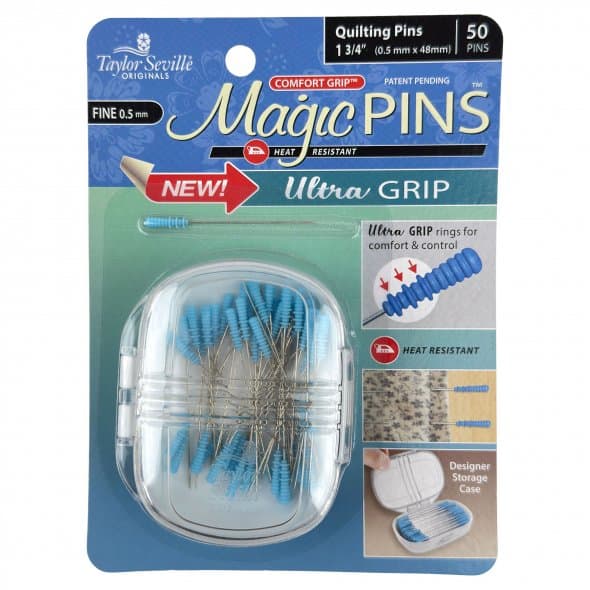 Magic Pins - Quilting Pins Fine - New Ultra Grip - 50 Pins
