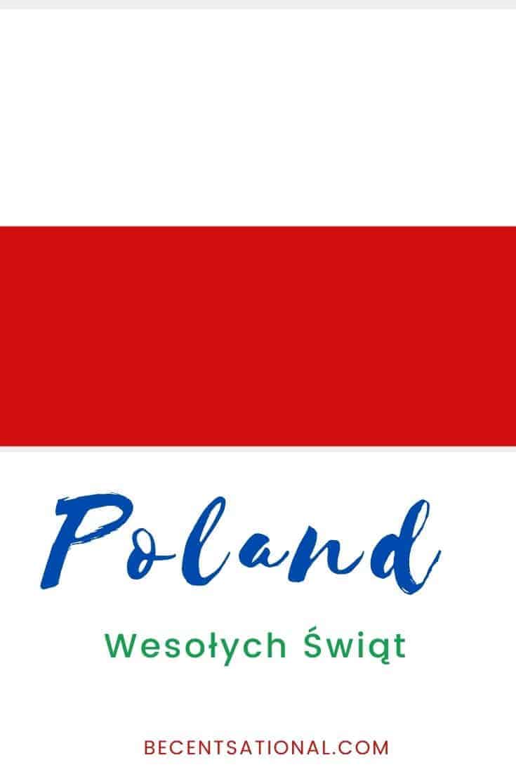 How to say Merry Christmas in Polish