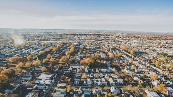 Drone Shot of New Jersey Neighborhoods