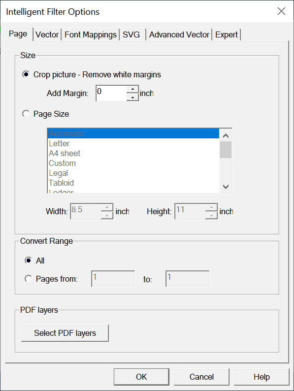 pdf2picture page options