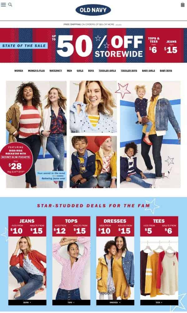 Old Navy | Top President's Day Sales | OPAS