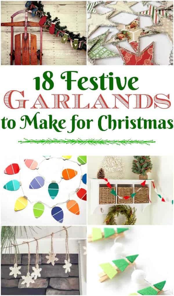 diy christmas garlands graphic