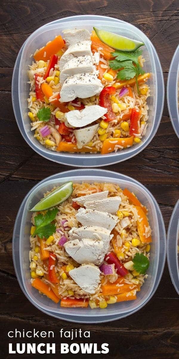 Chicken Fajita meal prep idea for beginners