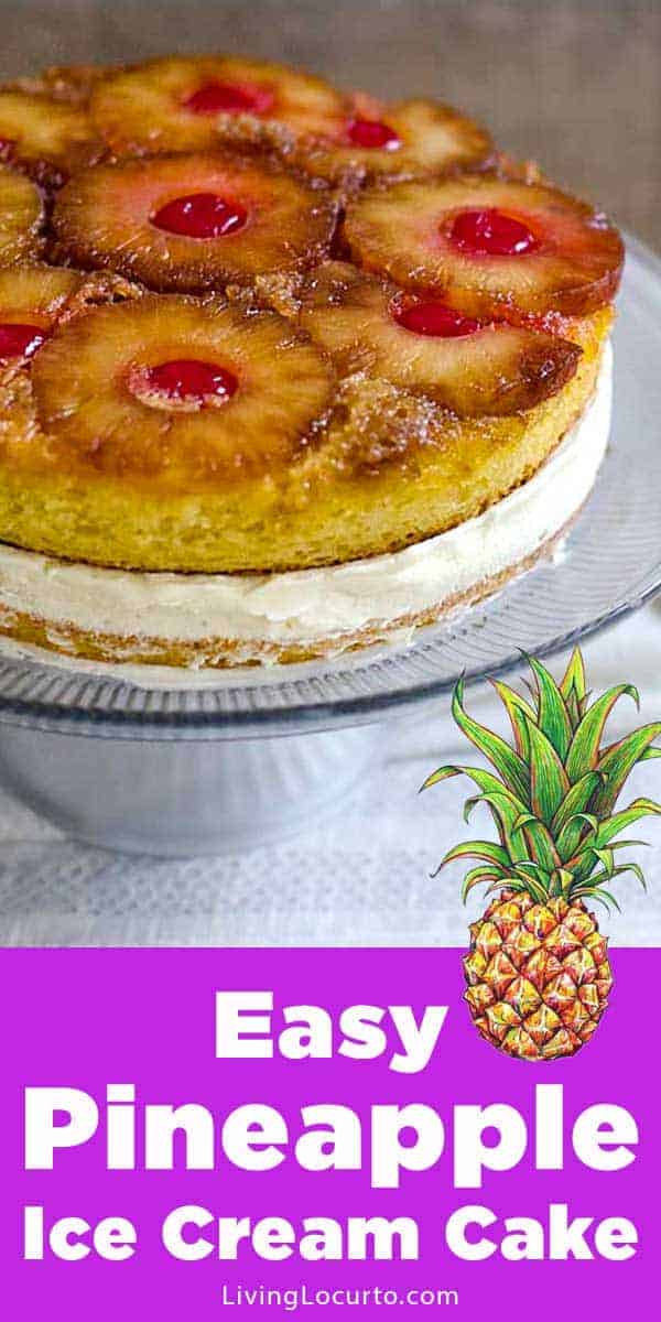 An easy homemade Pineapple Upside Down Cake recipe turned into an ice cream cake. This classic cake combined with vanilla ice cream makes the perfect summer ice box cake. An easy homemade Pineapple Upside Down Cake recipe turned into an ice cream cake. This classic cake combined with vanilla ice cream makes the perfect summer ice box cake.