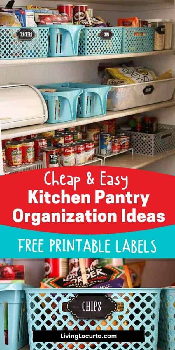 How to Organize a Pantry: Pantry Organization Ideas - Fun Cheap or Free