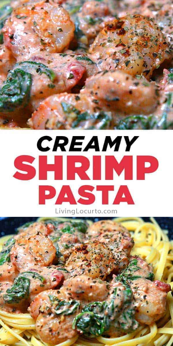 Creamy Shrimp Pasta - Easy Garlic Butter Sauce with Spinach